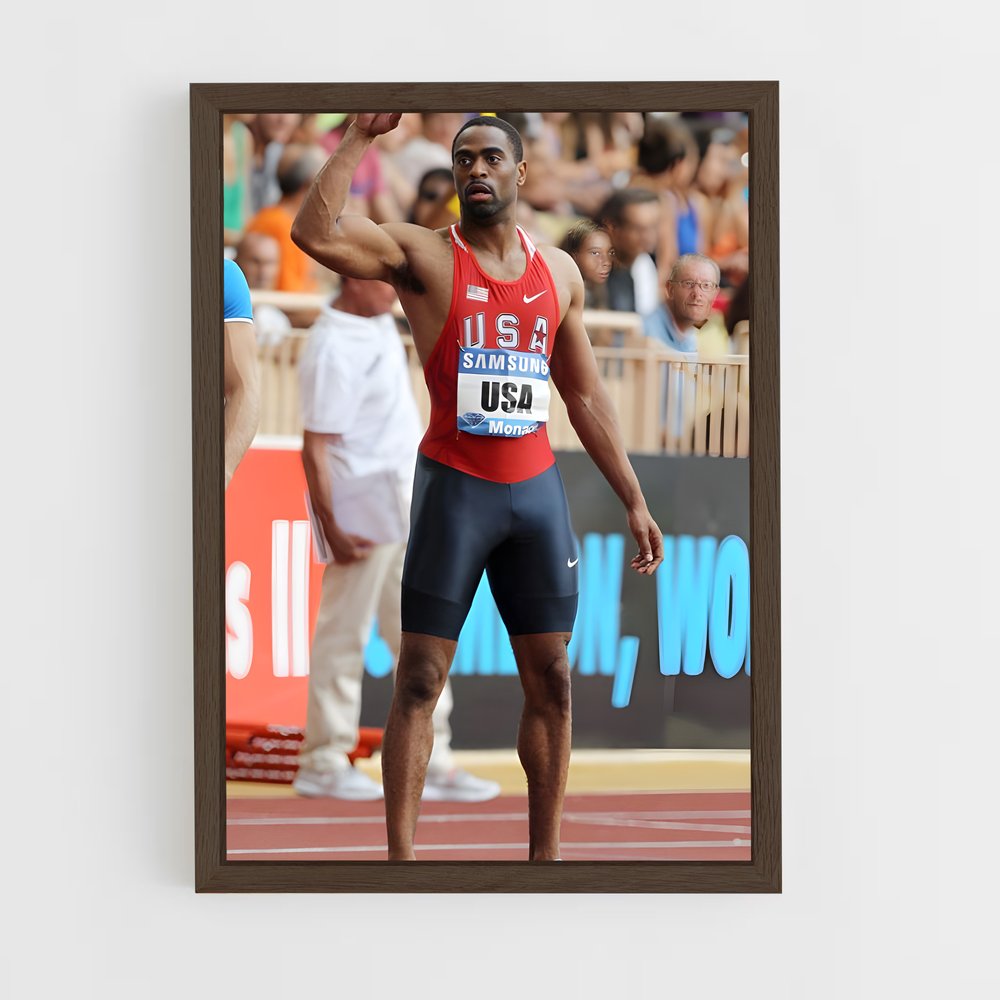 Poster Tyson de gay – affiche Athlétisme (vue 5)